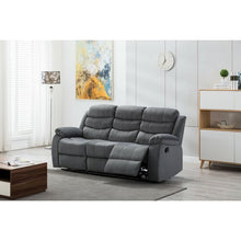 Load image into Gallery viewer, Oldroyd Microfiber Reclining 73&quot; Pillow Top Arm Sofa Gray 3512RR
