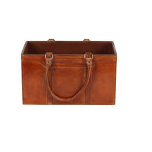 Load image into Gallery viewer, Oleander Viveros Real Leather Magazine Rack
