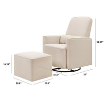 Load image into Gallery viewer, Olive Swivel Glider and Ottoman 3758RR
