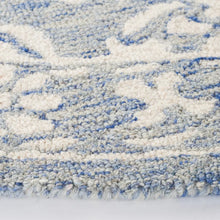 Load image into Gallery viewer, Olivier Handmade Tufted Wool Blue/Ivory Rug, 2 x 3
