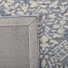 Load image into Gallery viewer, Olivier Handmade Tufted Wool Blue/Ivory Rug, 2 x 3
