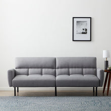 Load image into Gallery viewer, Ollie Futon Sofa Bed with Box Tufting
