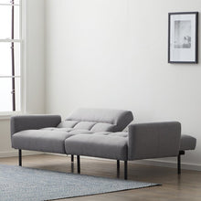Load image into Gallery viewer, Ollie Futon Sofa Bed with Box Tufting
