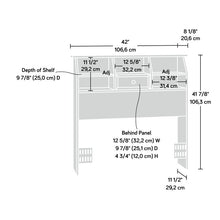 Load image into Gallery viewer, Twin Soft White Olney Bookcase Headboard 905AH

