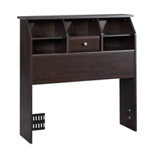 Load image into Gallery viewer, Twin Soft White Olney Bookcase Headboard 905AH
