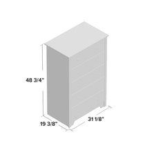 Load image into Gallery viewer, Pure White Olympia 5 Drawer 31.25&#39;&#39; W Chest 2253AH

