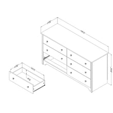 Load image into Gallery viewer, Olympia 6 Drawer 59.25&#39;&#39; W Double Dresser
