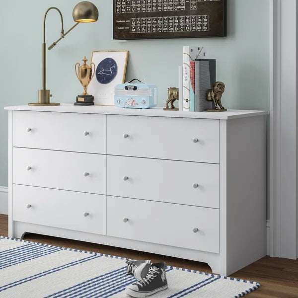 Olympia 6 Drawer 59.25'' W Double Dresser