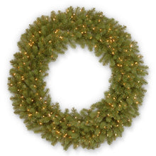 Load image into Gallery viewer, Omusa Faux Lighted Fir Wreath, 48&quot;
