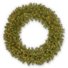 Load image into Gallery viewer, Omusa Faux Lighted Fir Wreath, 48&quot;
