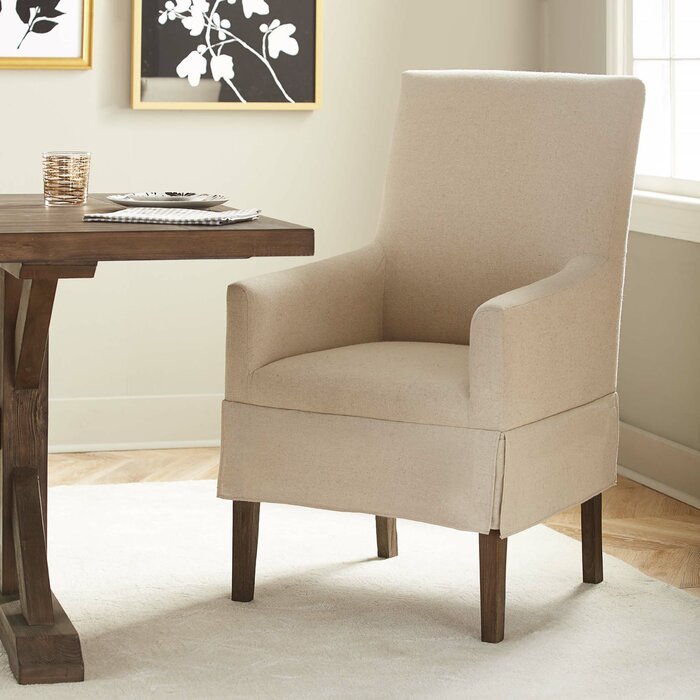 Ophrise Upholstered Arm Chair in Beige #AD182