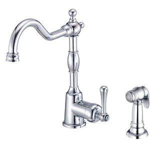 D401157 Opulence Single Handle Kitchen Faucet with Side Spray MRM866