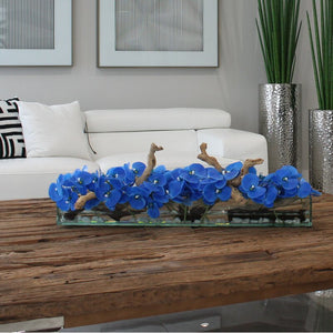 12 H x 36" W x 6" D Orchids Floral Arrangements in Planter SB2580