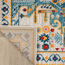 Load image into Gallery viewer, Oriental Area Rug in Blue/Yellow/Red 2&#39; x 3&#39;
