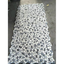 Load image into Gallery viewer, White/Black/Grey Orion 12&quot; x 12&quot; Natural Stone Pebbles Mosaic Wall &amp; Floor Tile - 2 Cartons (SB1631)
