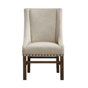 18.7" Orizaba Tufted Wingback Parsons Chair in Oatmeal