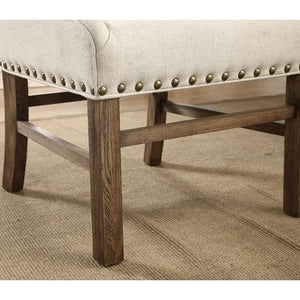 18.7" Orizaba Tufted Wingback Parsons Chair in Oatmeal