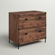 Load image into Gallery viewer, Walnut Orman 31&#39;&#39; Wide 2 -Drawer Lateral Filing Cabinet
