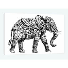Load image into Gallery viewer, 12&quot; H x 18&quot; W x 0.75&quot; D Ornate Elephant II by Bioworkz - Wrapped Canvas Gallery-Wrapped Canvas Giclée

