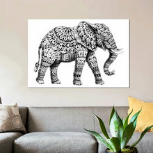 Load image into Gallery viewer, 12&quot; H x 18&quot; W x 0.75&quot; D Ornate Elephant II by Bioworkz - Wrapped Canvas Gallery-Wrapped Canvas Giclée
