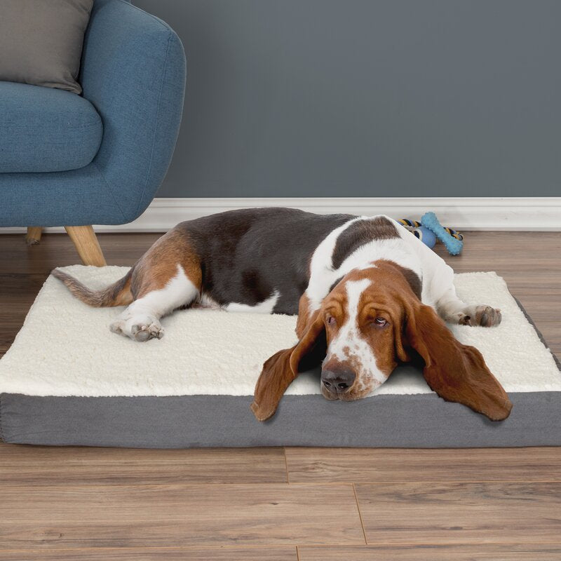 Orthopedic Sherpa Memory Foam Dog Mat large