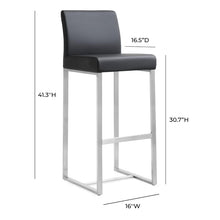Load image into Gallery viewer, Chrome Orville  Bar Stool (Set of 2) 4459RR
