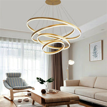 Load image into Gallery viewer, Osher 4 - Light Dimmable LED Geometric Chandelier
