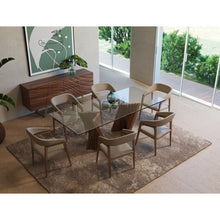 Load image into Gallery viewer, Otis Upholstered Wingback Arm Chair in Brown
