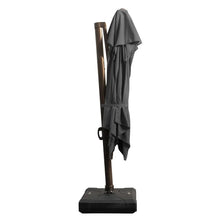 Load image into Gallery viewer, Outdoor Double Top Square 10 FT Offset Cantilever Hanging Patio Umbrella - Black MRM2111
