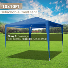 Load image into Gallery viewer, Outdoor 10 Ft. W x 10 Ft. D Metal Party Tent
