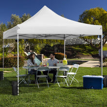 Load image into Gallery viewer, Outdoor White 10 Ft. W x 10 Ft. D Metal Pop-Up Canopy (SB1366)
