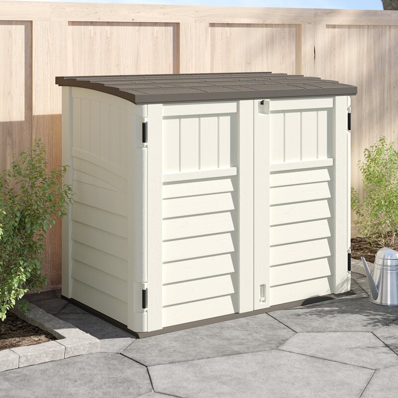 Outdoor 4 ft. 5 in. W x 2 ft. 9 in. D Horizontal Storage Shed 7767RR
