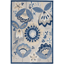 Load image into Gallery viewer, Elis Floral Blue Indoor / Outdoor Area Rug SB1798
