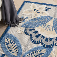Load image into Gallery viewer, Elis Floral Blue Indoor / Outdoor Area Rug SB1798
