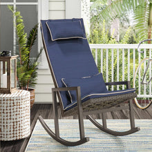 Load image into Gallery viewer, Outdoor Berryhill Rocking Metal Chair with Cushions MRM3019

