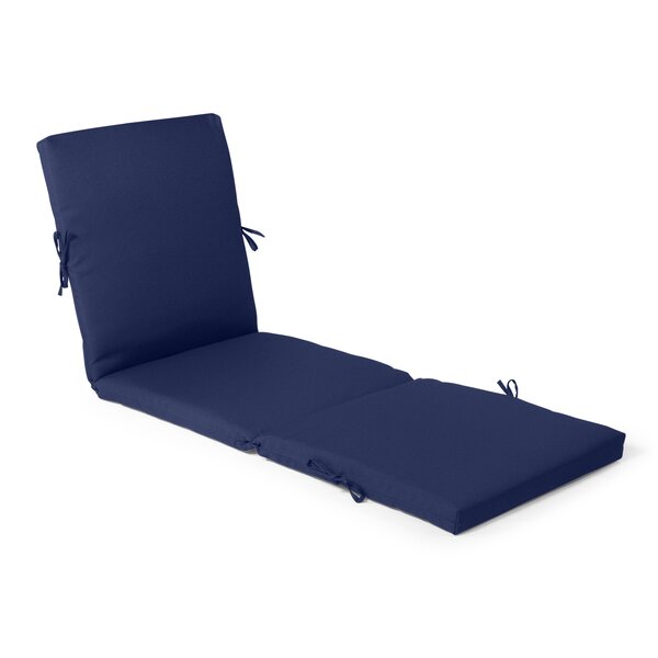 Outdoor Chaise Lounge Cushion Single Navy(2624RR)