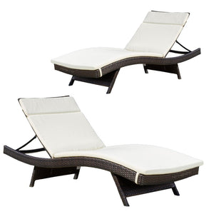 Tallulah Down Indoor/Outdoor Chaise Lounge Cushion (Set of 2) 7390