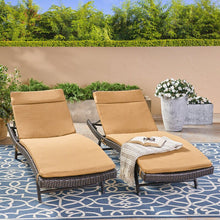 Load image into Gallery viewer, BRIGHT GREEN Tallulah Down Indoor/Outdoor Chaise Lounge **CUSHIONS ONLY**(Set of Two) #9680
