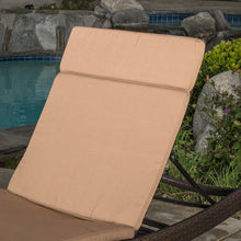 Load image into Gallery viewer, Indoor/Outdoor Chaise Lounge Cushion &amp; Cover *CUSHION &amp; COVER ONLY* in Caramel Fabric #9862
