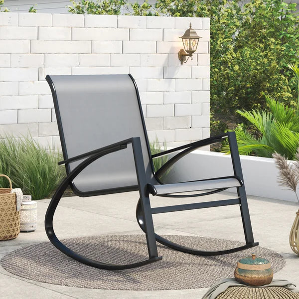 Outdoor Deasia Rocking Metal Chair