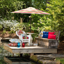 Load image into Gallery viewer, Blue/Green/Red Crosthwait Garden Indoor/Outdoor Dining Chair Cushion (Set of 2) GL2023
