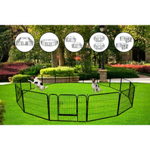 Load image into Gallery viewer, Outdoor Folding 16-Panel Heavy Duty Metal Pet Pen
