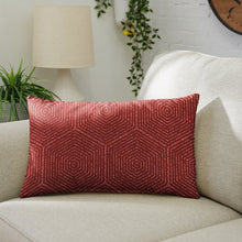 Load image into Gallery viewer, Lakeland Sunbrella Indoor / Outdoor Geometric Lumbar Pillow 311TR

