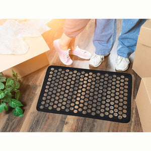 Outdoor Harold Railing Rubber 24 in. x 16 in. Outdoor Door Mat Set of 2 GL950