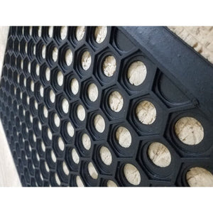 Outdoor Harold Railing Rubber 24 in. x 16 in. Outdoor Door Mat Set of 2 GL950