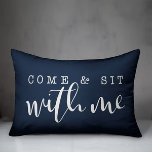 Luedtke Come and Sit with Me Lumbar Pillow #CR1087