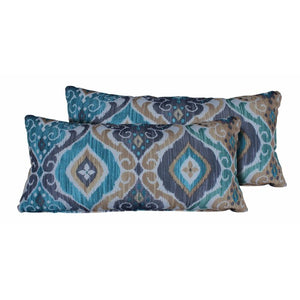 Blue Ellsworth Indoor/Outdoor Lumbar Pillow - Set of 2 (1220ND)