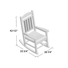 Load image into Gallery viewer, Outdoor Presidential Rocking Plastic Chair
