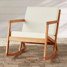Load image into Gallery viewer, Outdoor Rocking Solid Wood Chair with Cushions
