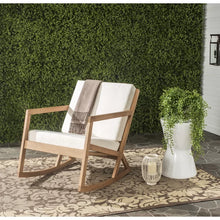 Load image into Gallery viewer, Outdoor Rocking Solid Wood Chair with Cushions
